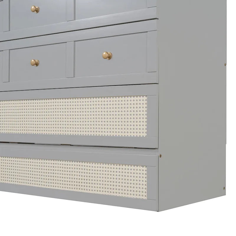 Nestfair Full Size Murphy Bed with Large Drawers 23
