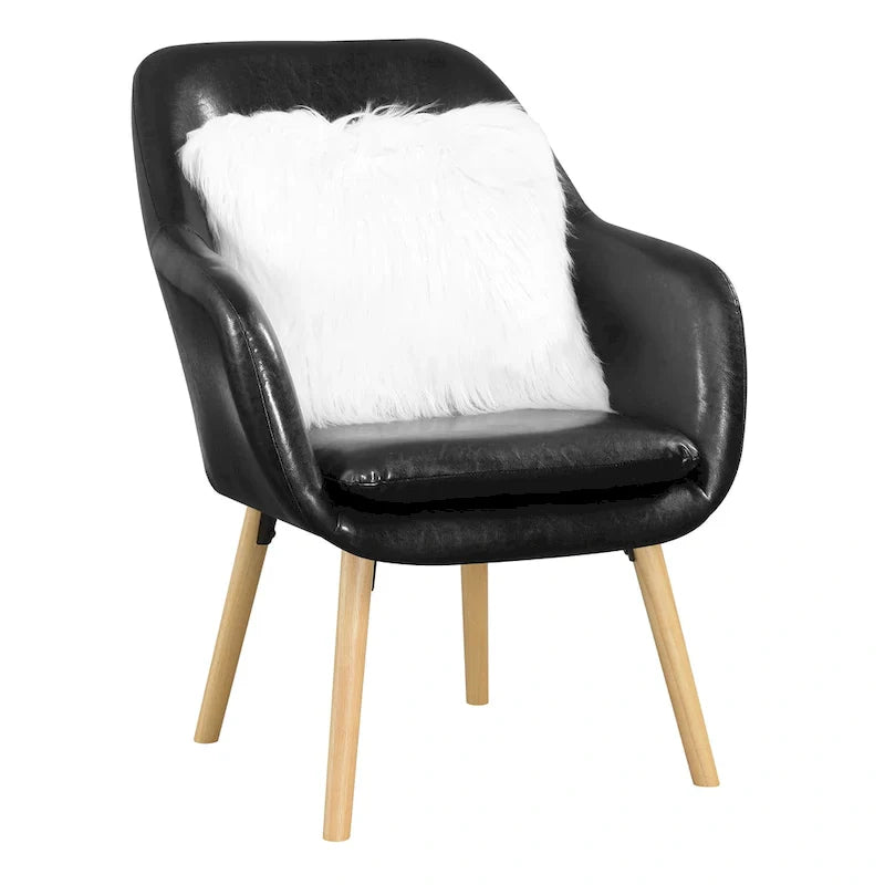 Convenience Concepts Take a Seat Charlotte Poltrona Accento Imbottita con Schienale Alto 27