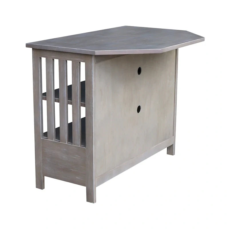 Solid Hardwood Mission Corner TV Stand 28