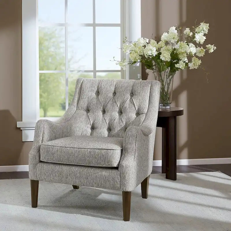 Modern Button Tufted Accent Chair 14