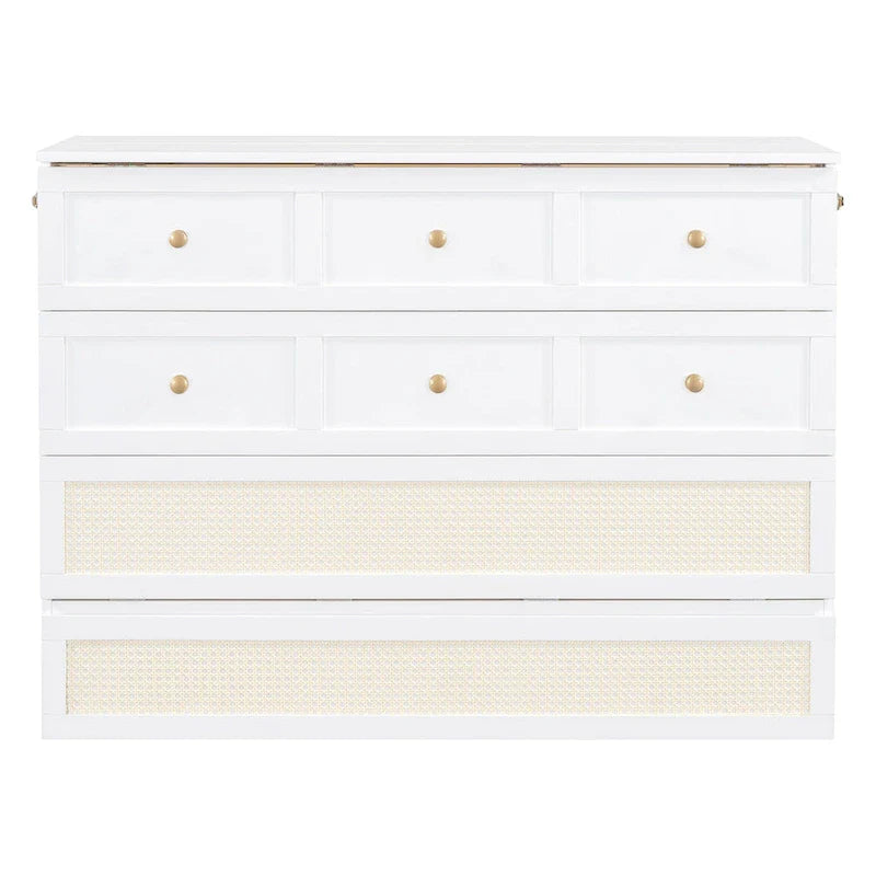 Nestfair Full Size Murphy Bed with Large Drawers 8