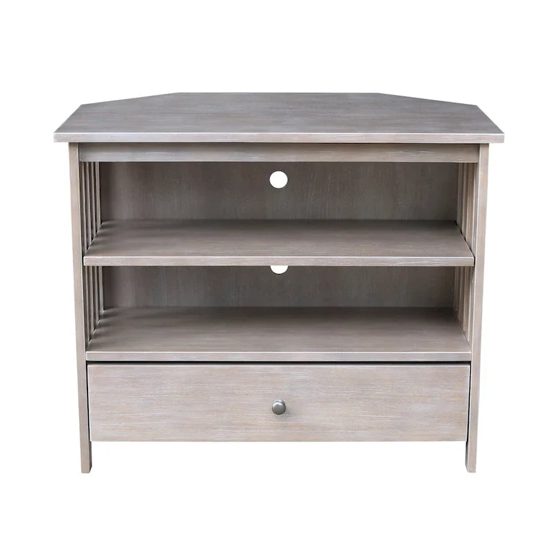 Solid Hardwood Mission Corner TV Stand 26