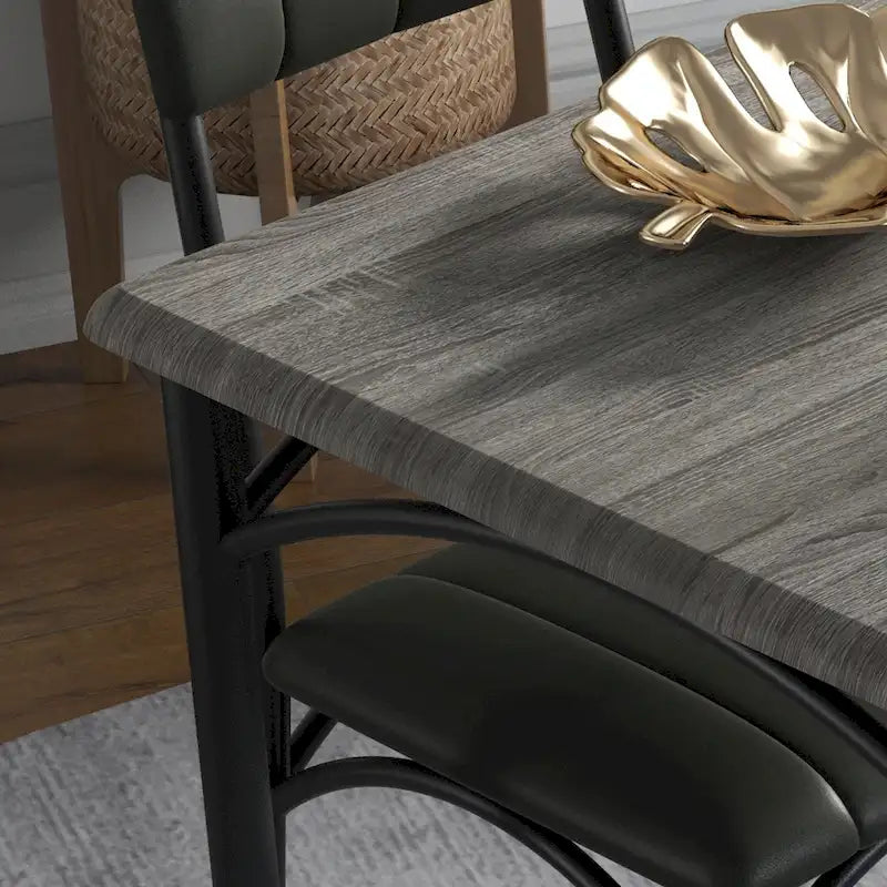 Set Tavolo da Pranzo da Cucina per 2 con Sedie Imbottite 5