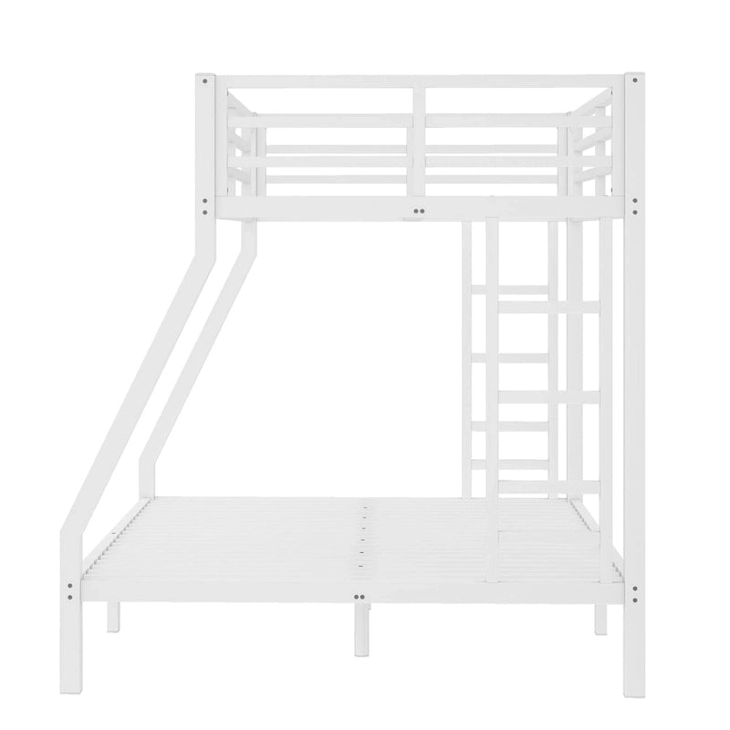 Metal Twin over Full Bunk Bed for Teens and Adults,Space-Saving/Noise Reduced/No Box Spring Needed, White 11