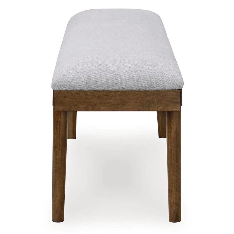 Signature Design by Ashley Lyncott Gray/Brown 59 Upholstered Dining Bench - 59.25 W x 15.13 D x 19.75 H 3