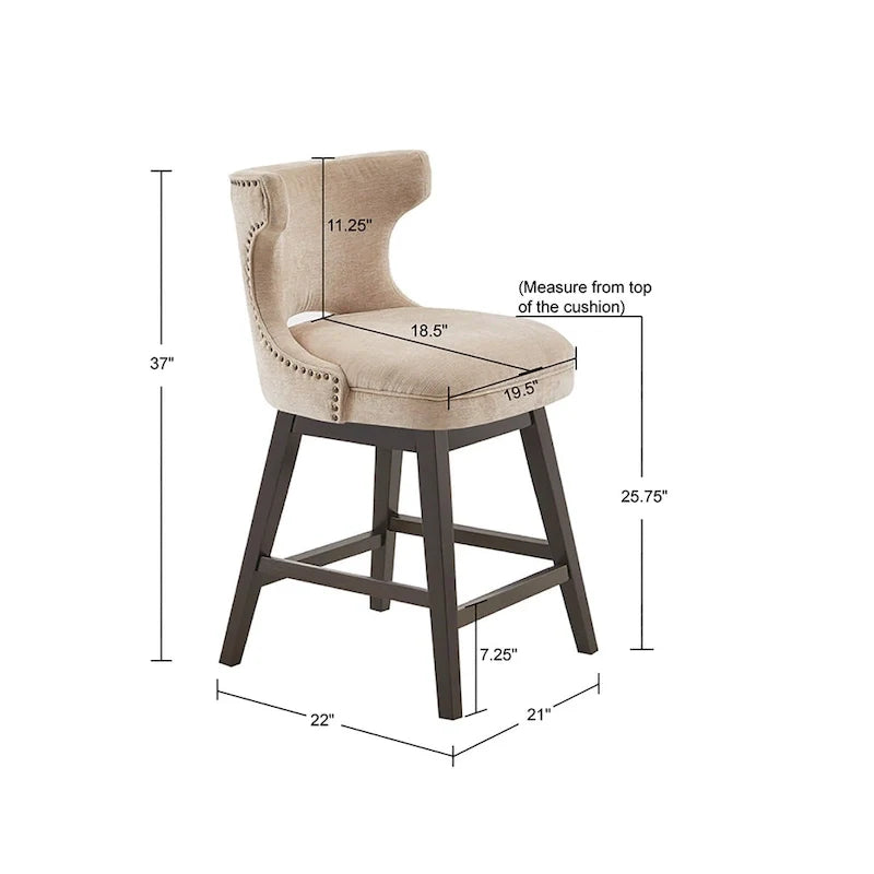 Sgabello da bancone girevole a 360 gradi Madison Park Janet 18