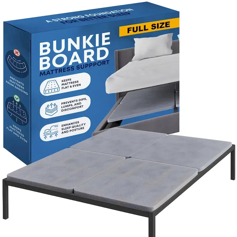 Base letto a doghe in legno, spessore 3,8 cm, completamente assemblata, con copertura in tessuto traspirante - Sostituisce le doghe in legno o la rete a molle per i giroletto