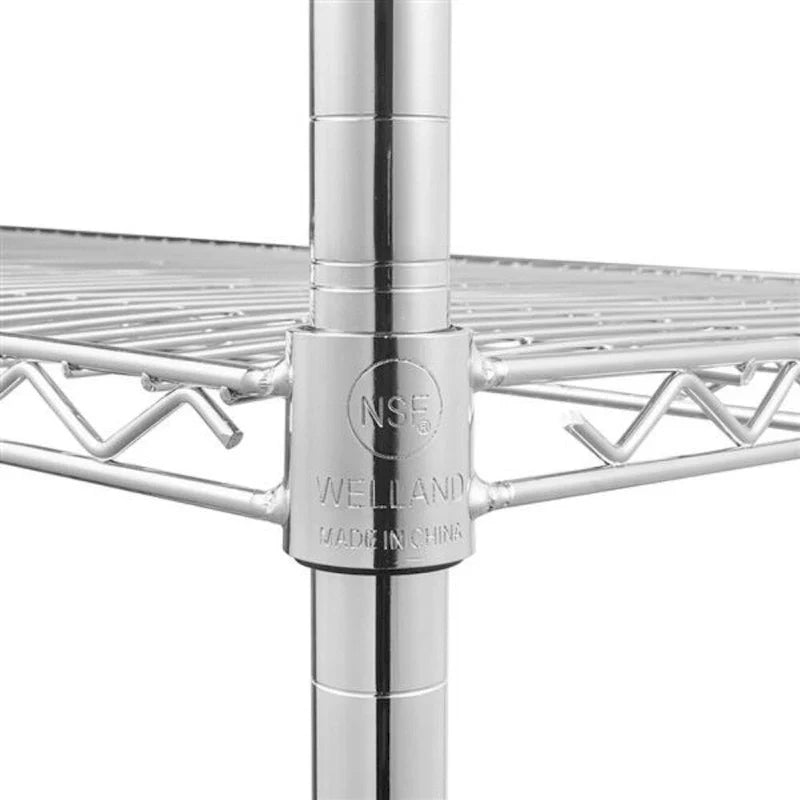 5-Tier Steel Wire Shelving with Wheels - (59.06 x 17.72 x 70.87) 7