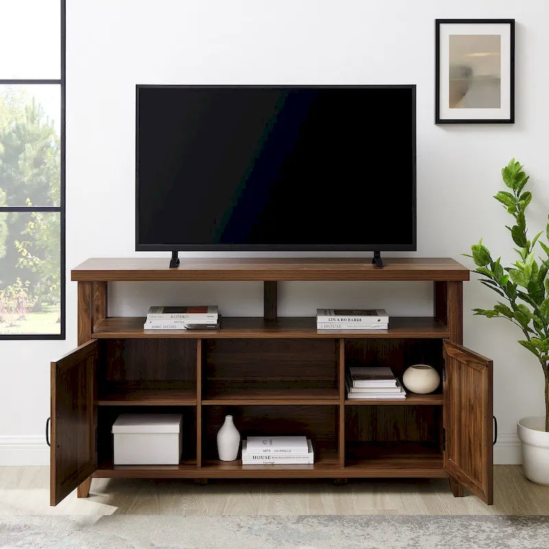 Mobile TV alto Middlebrook da 58 pollici con ante a scanalature 8