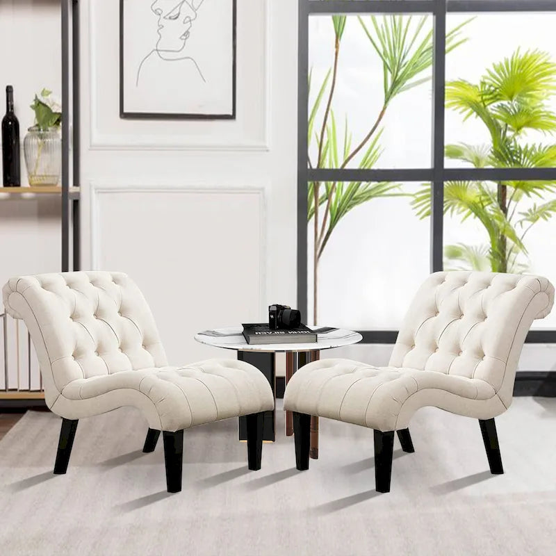 Accent Chairs Set of 2,Living Room Chairs 6