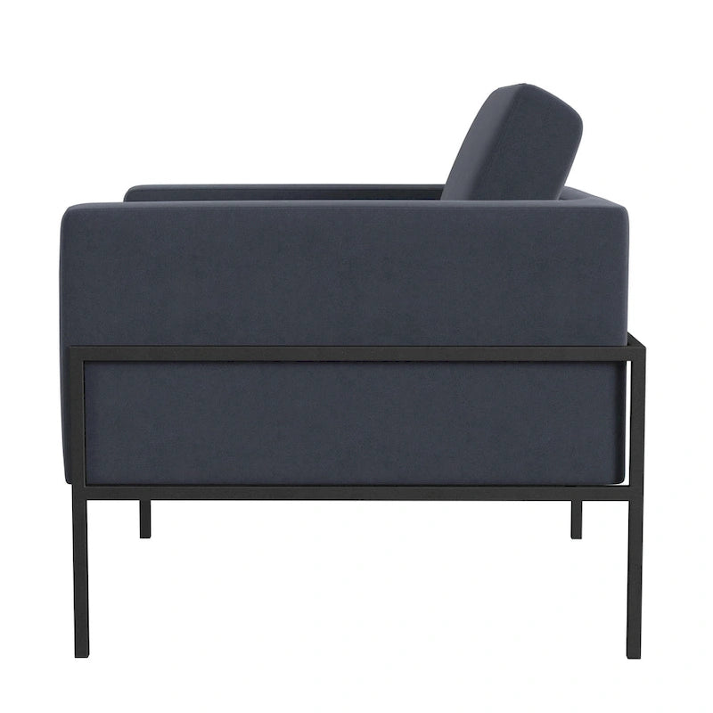 HomePop Modern Upholstered Club Chair w/Metal Frame 37