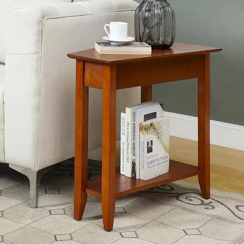 Convenience Concepts Tavolino a cuneo American Heritage con ripiano 20