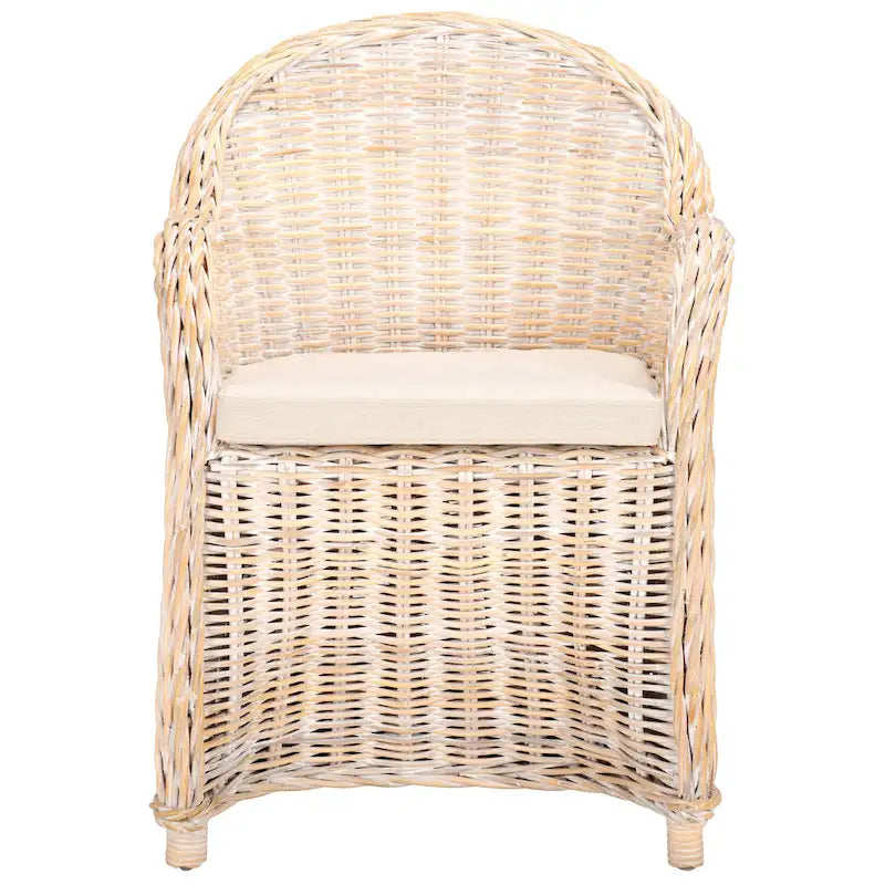 SAFAVIEH Sinja Yellow Rattan Club Chair - 24  x 26  x 35  - 24Wx26Dx35H 15