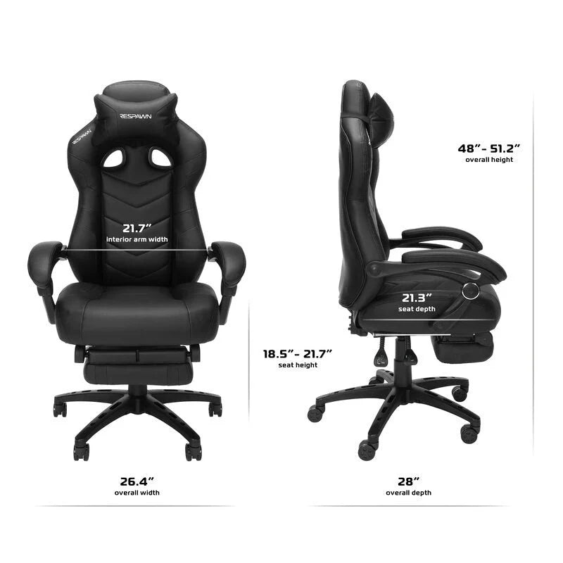 RESPAWN 110 Pro Gaming Chair - Gaming Chair with Footrest, Ergonomic Computer Desk Chair 25