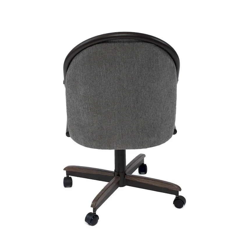 Casual Dining Cushion Swivel-and-Tilt Rolling Caster Chair 16