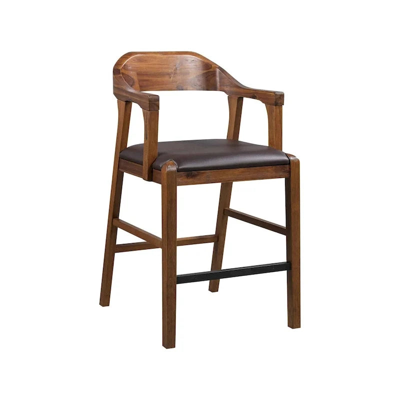 Rasmus Wood Counter or Bar Stool 8