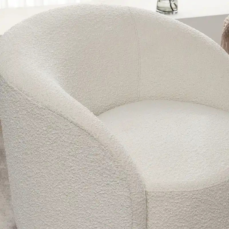 KINWELL 34 Wide Upholstered Swivel Accent Barrel Chair (Set of 2) 17