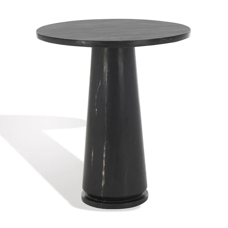 SAFAVIEH Couture Ghicu Tall Round Marble Accent Table - 22 In W x 21 In D x 24 In H - 21Wx21Dx24H 7