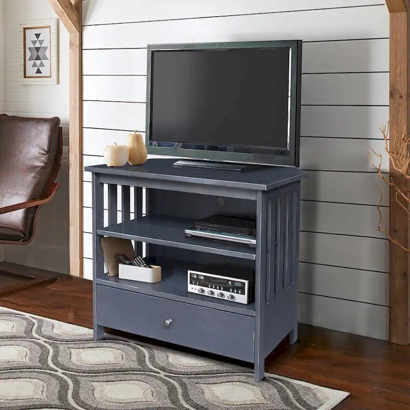Solid Hardwood Mission Corner TV Stand 49