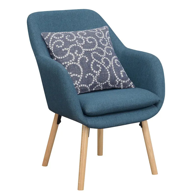 Convenience Concepts Take a Seat Charlotte Poltrona Accento Imbottita con Schienale Alto 36