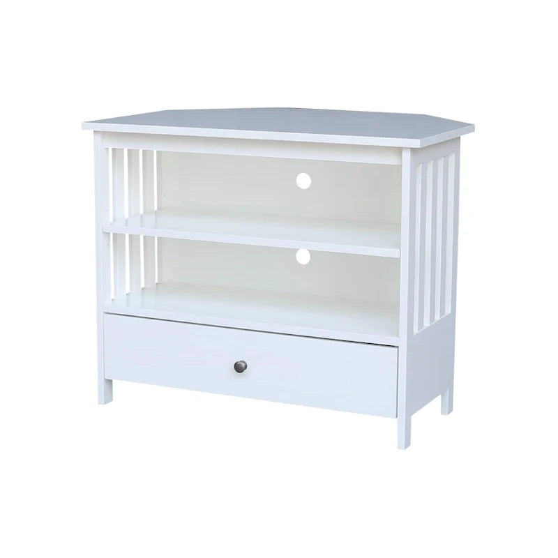 Solid Hardwood Mission Corner TV Stand 8