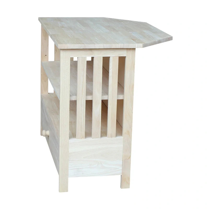 Solid Hardwood Mission Corner TV Stand 38