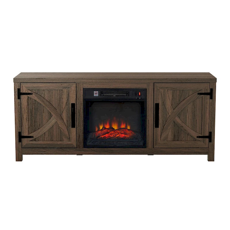 58 Farmhouse Electric Fireplace TV Stands Console Table for TV's up to 65 20