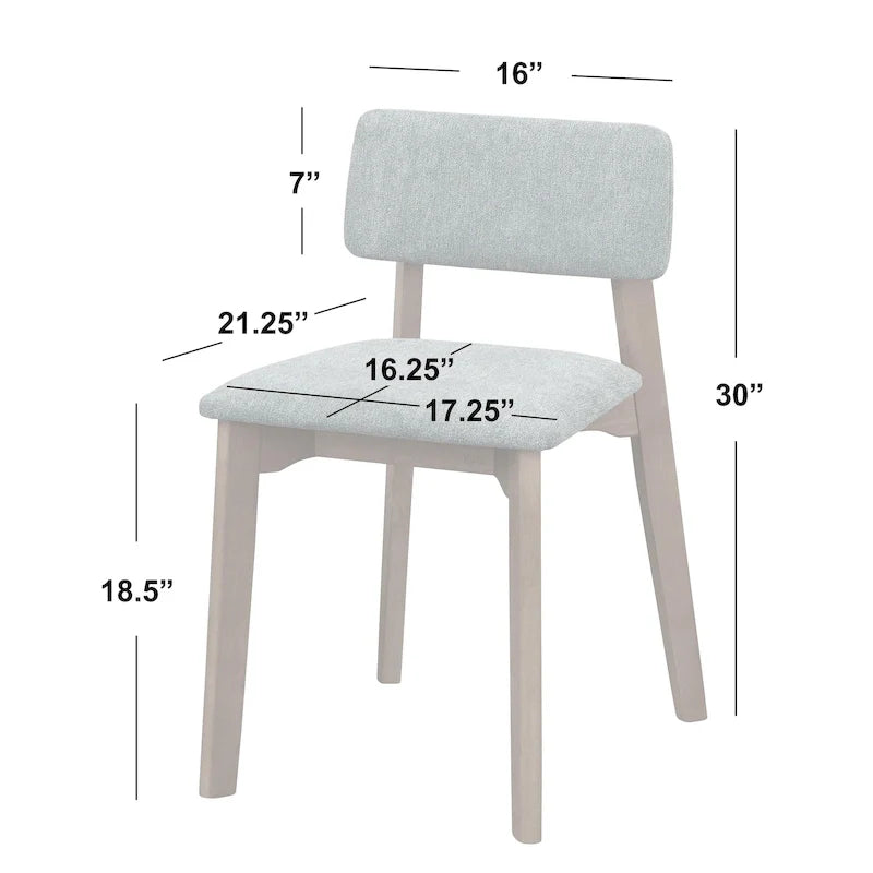 Simple Living 4-Piece Nettie Solid Wood Dining Set 17