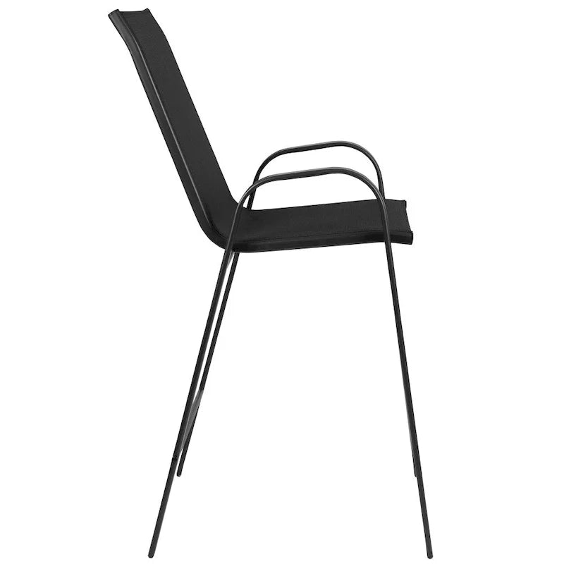 4 Pack Outdoor Barstools with Flex Comfort Material - Patio Stool 15