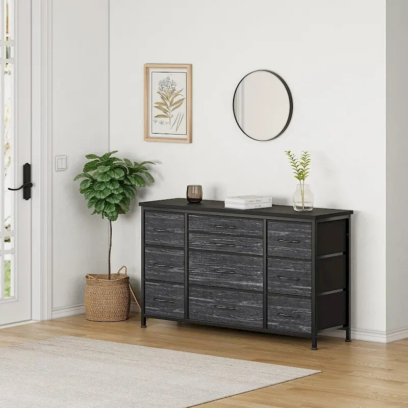 Bedroom Dresser with 10 Large Drawers for 55 Long TV Stand - 55 inches 12