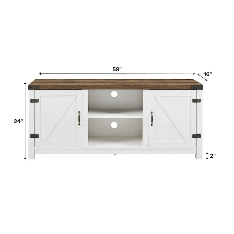Middlebrook Firebranch 58-inch Barn Door TV Stand 43