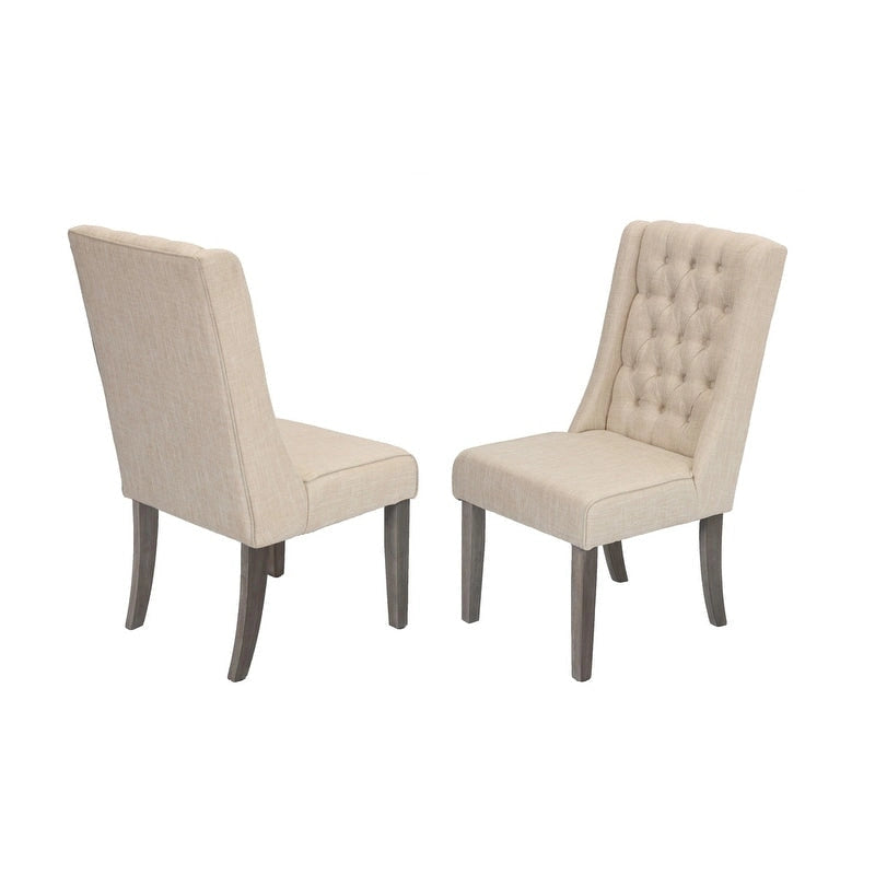 Set da pranzo allungabile Best Quality Furniture da 9 pezzi, in stile rustico grigio 7