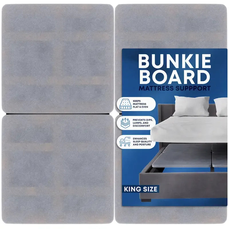 1.5 Split Wood Bunkie Board, Fully Assembled, Fabric Ventilation Cover - Replaces Wooden Slats or Box Spring for Bed Frames 3