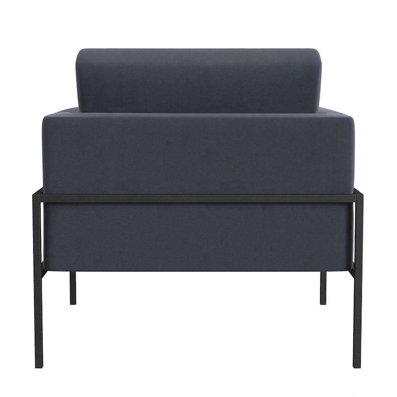 HomePop Modern Upholstered Club Chair w/Metal Frame 38