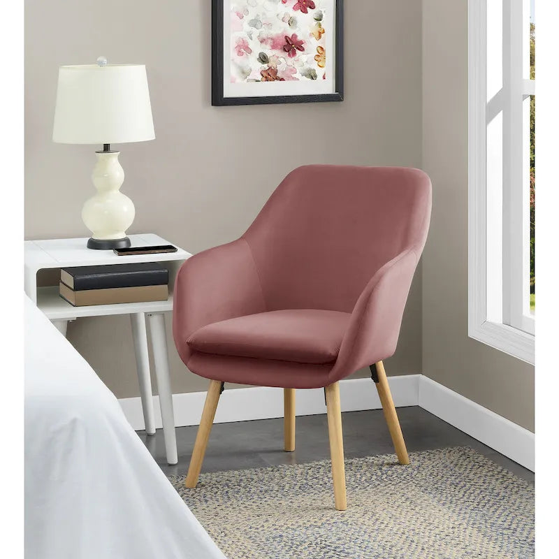 Convenience Concepts Take a Seat Charlotte Poltrona Accento Imbottita con Schienale Alto 39