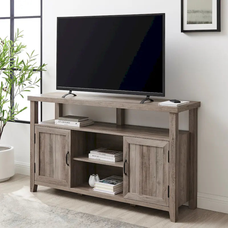 Mobile TV alto Middlebrook da 58 pollici con ante a scanalature 15