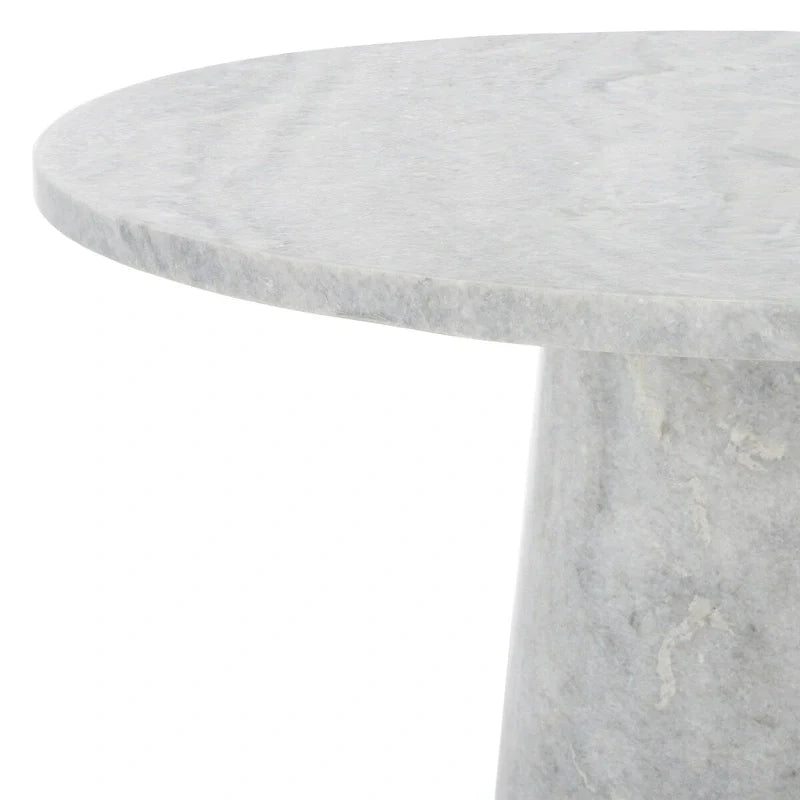 SAFAVIEH Couture Ghicu Tall Round Marble Accent Table - 22 In W x 21 In D x 24 In H - 21Wx21Dx24H 21