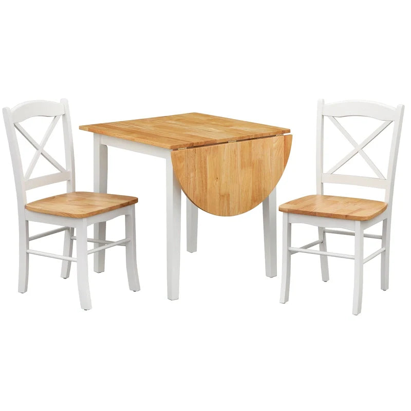 Simple Living Country Cottage Drop Leaf 3-piece Dining Set 19