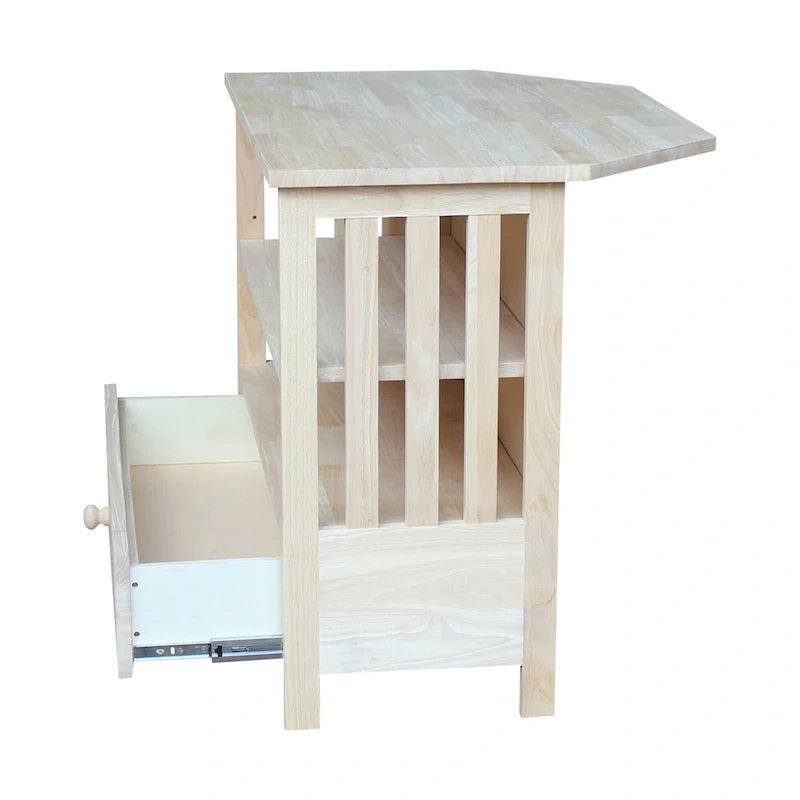 Solid Hardwood Mission Corner TV Stand 39