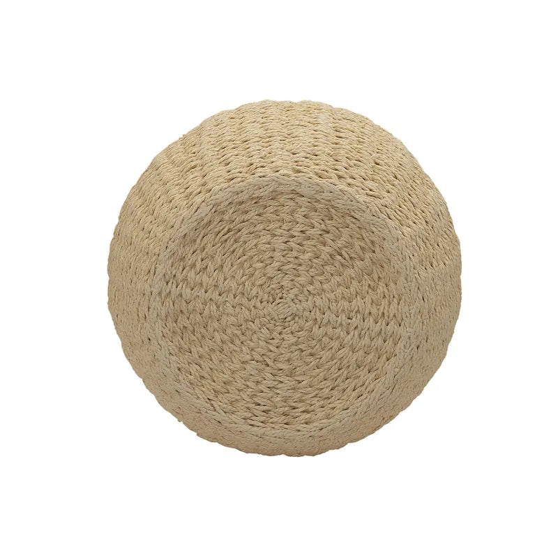 Household Essentials Handwoven Barrel Wicker Storage Basket Side Table - 17.0L x 17.0W x 19.0H 24