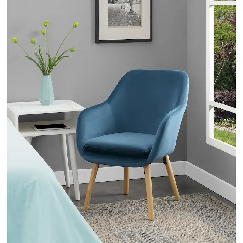 Convenience Concepts Take a Seat Charlotte Poltrona Accento Imbottita con Schienale Alto 31