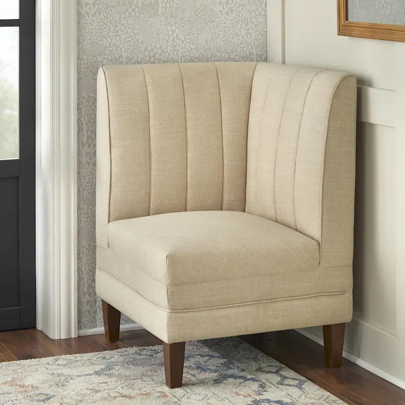 Lifestorey Kerrington 3-Piece Channel Back Upholstered Banquette Set 7