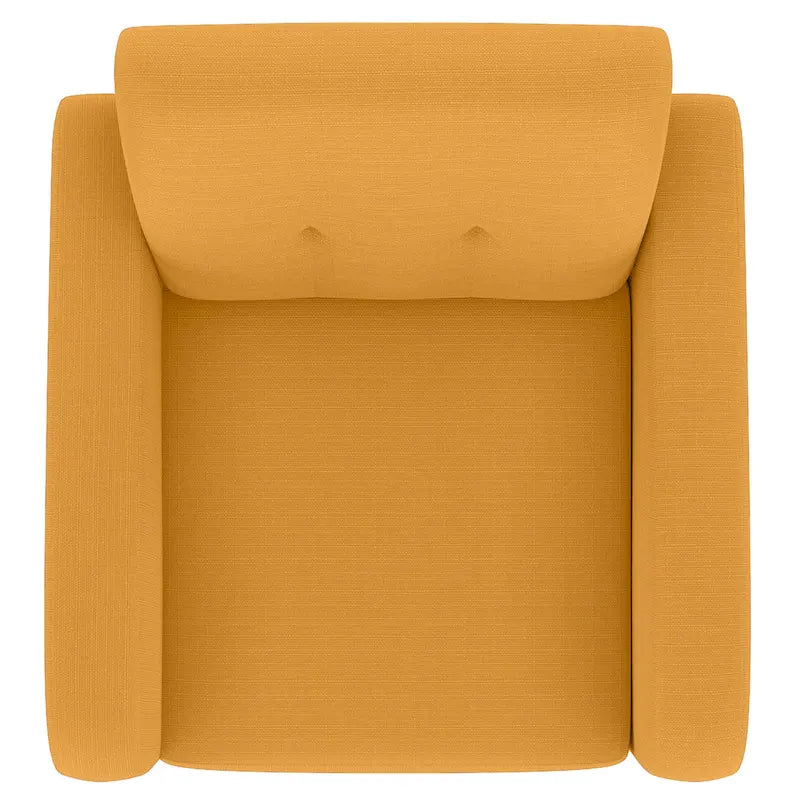 Carson Carrington Keflavik Mustard Yellow Mid-century Accent Chair 7