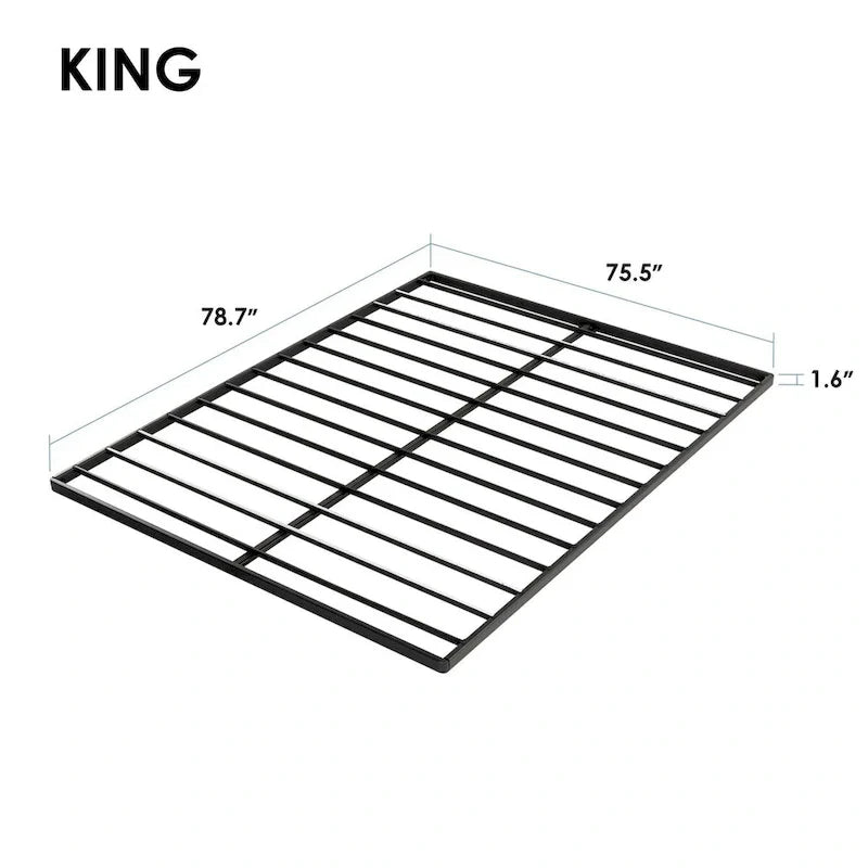 1.6 Inch Metal Bunkie Board Bed Slat Replacement by Crown Comfort 5