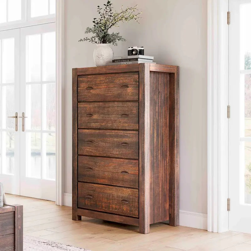 Grain Wood Furniture Montauk 5-drawer Solid Wood Chest 27