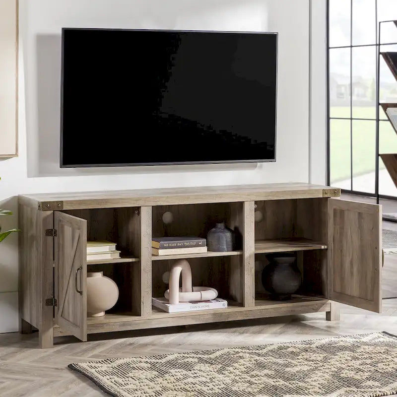 Middlebrook Firebranch 58-inch Barn Door TV Stand 30