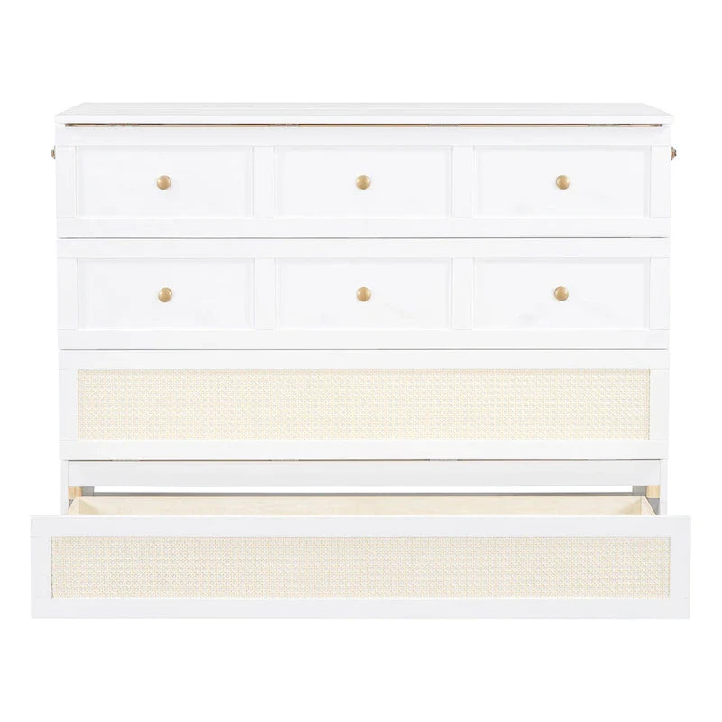 Nestfair Full Size Murphy Bed with Large Drawers 5