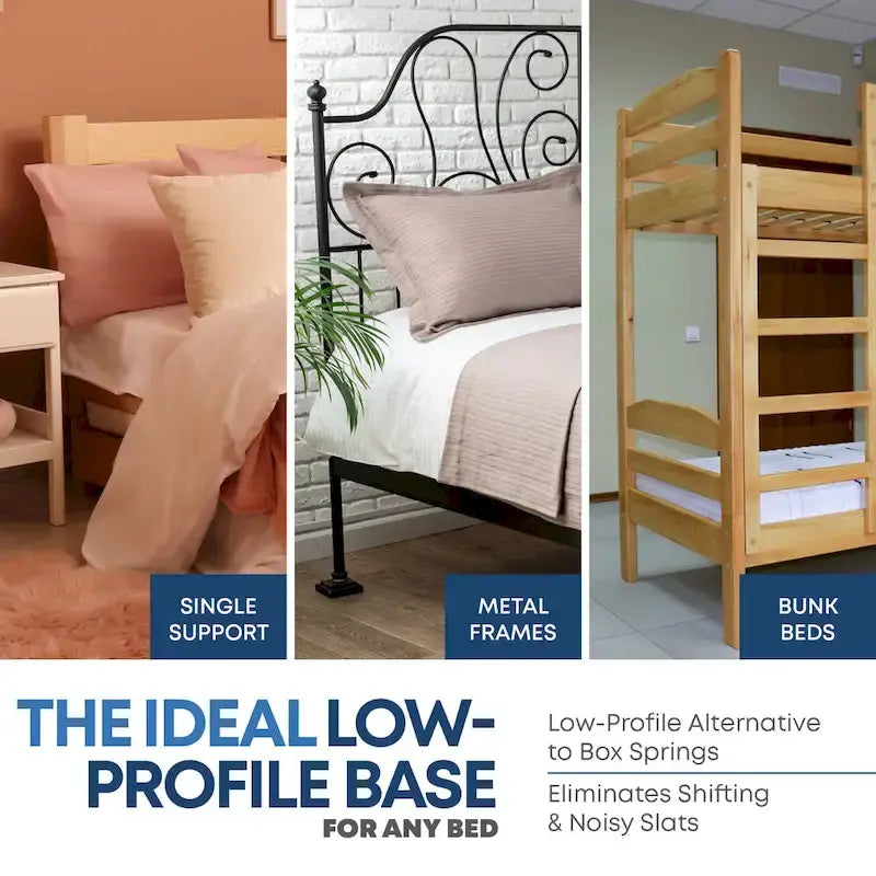 1.5 Split Wood Bunkie Board, Fully Assembled, Fabric Ventilation Cover - Replaces Wooden Slats or Box Spring for Bed Frames 17
