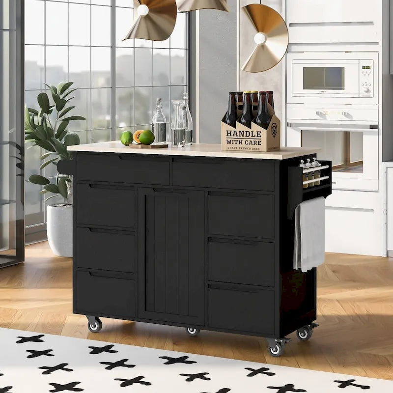Isola da cucina da 53 pollici L con piano e cassetti - N/A 24