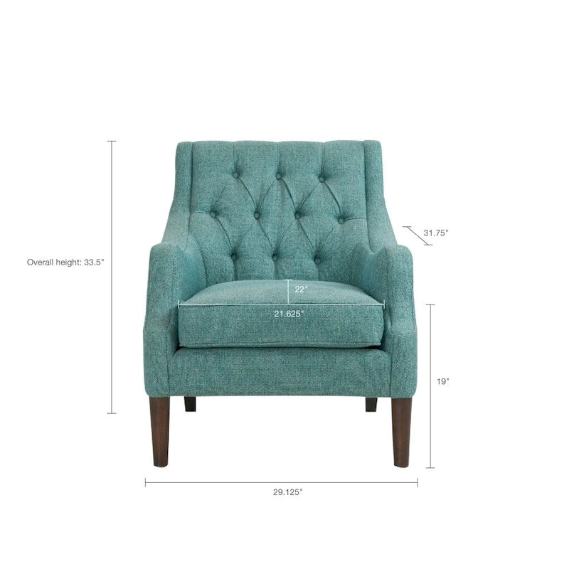 Modern Button Tufted Accent Chair 19